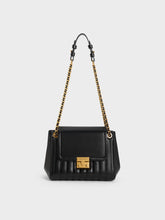 Charles & Ke*th -  Donna Crinkle-Effect Shoulder Bag - Black